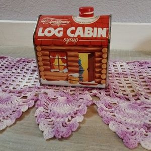 Vintage Log Cabin Syrup Tin Can 100th Anniversary